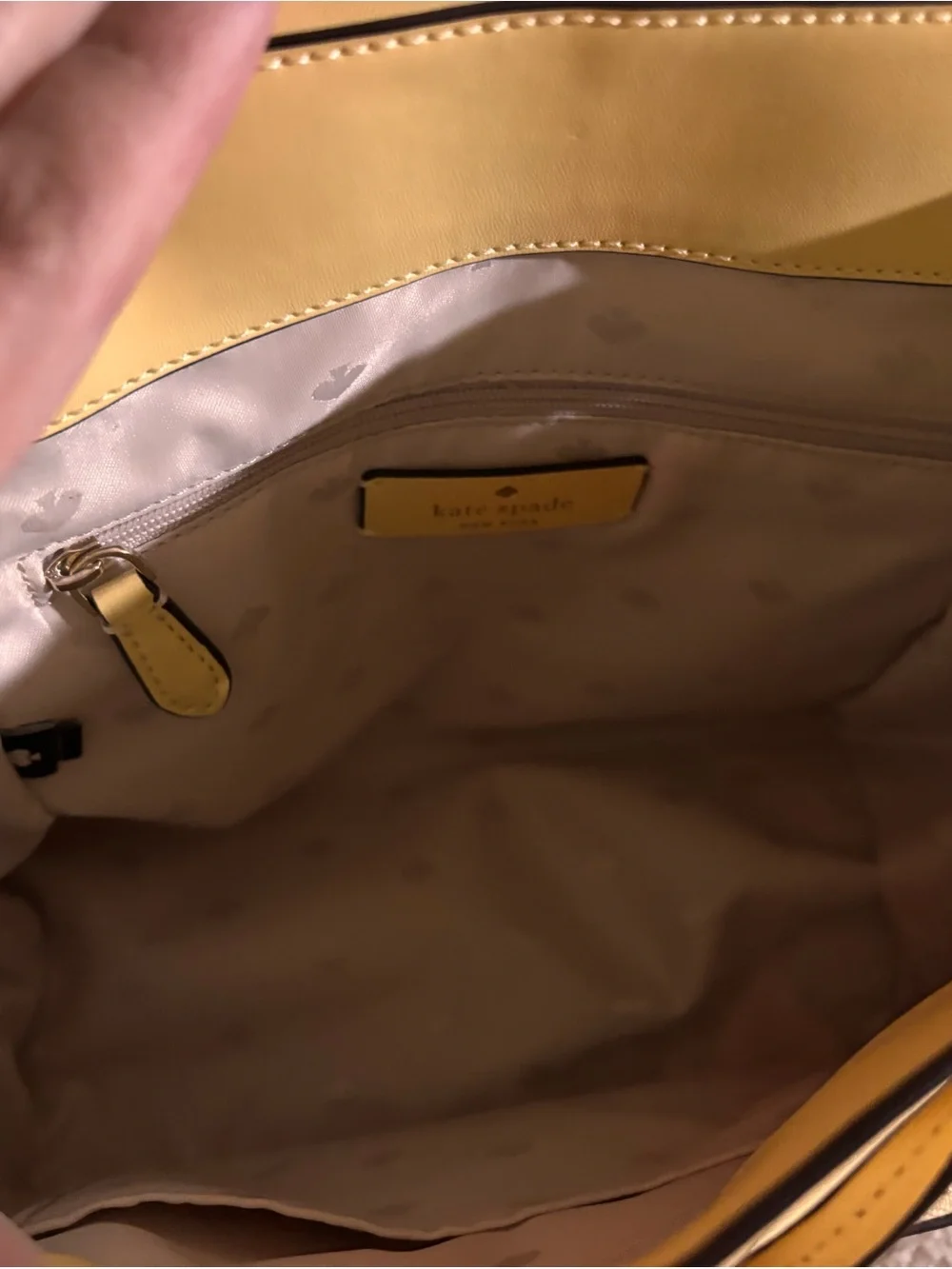 Kate Spade Pebbled Leather Backpack - Yellow